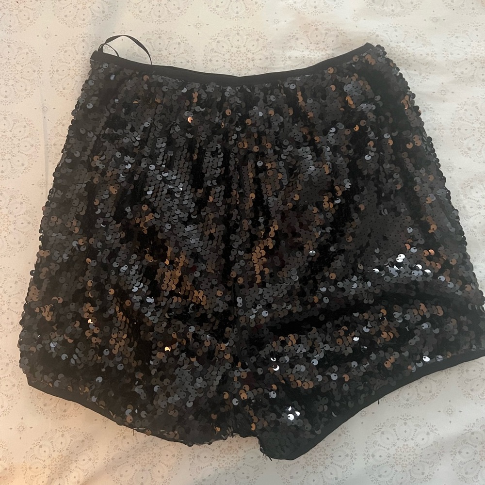 Black Sparkly Shorts